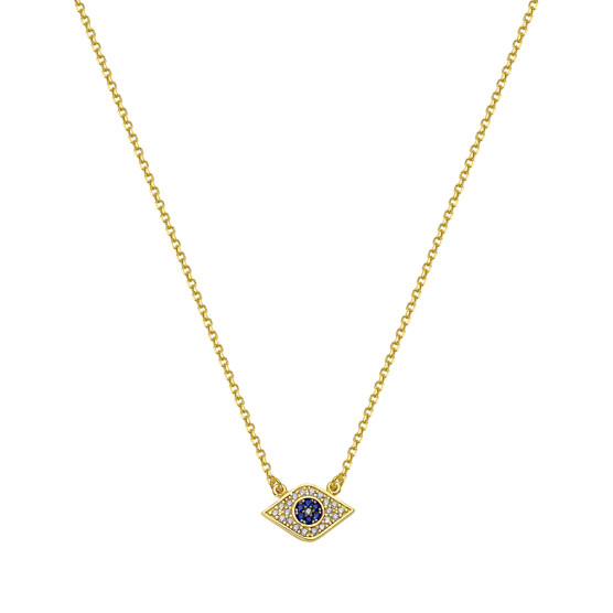 Necklace in yellow gold with eye