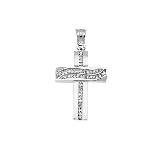 Cross In White Gold