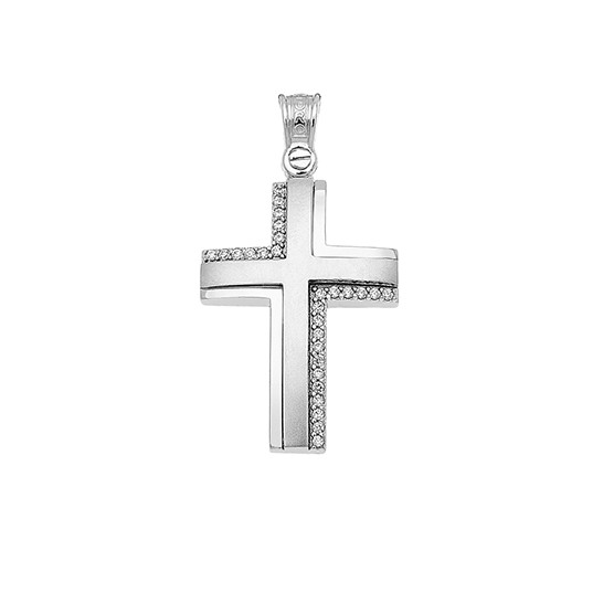 Cross In White Gold