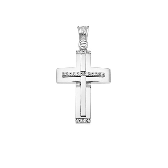 Cross In White Gold