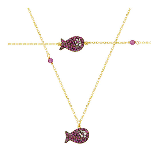 Necklace - Bracelet In Yellow Gold