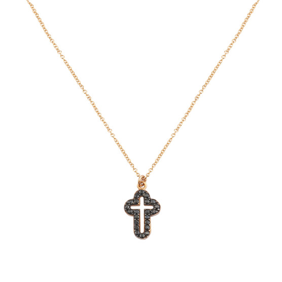 Necklace In Rose Gold With The Cross Element